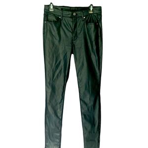 NWOT - WHBM Navy Coated High Rise Skinny Pants - 8L